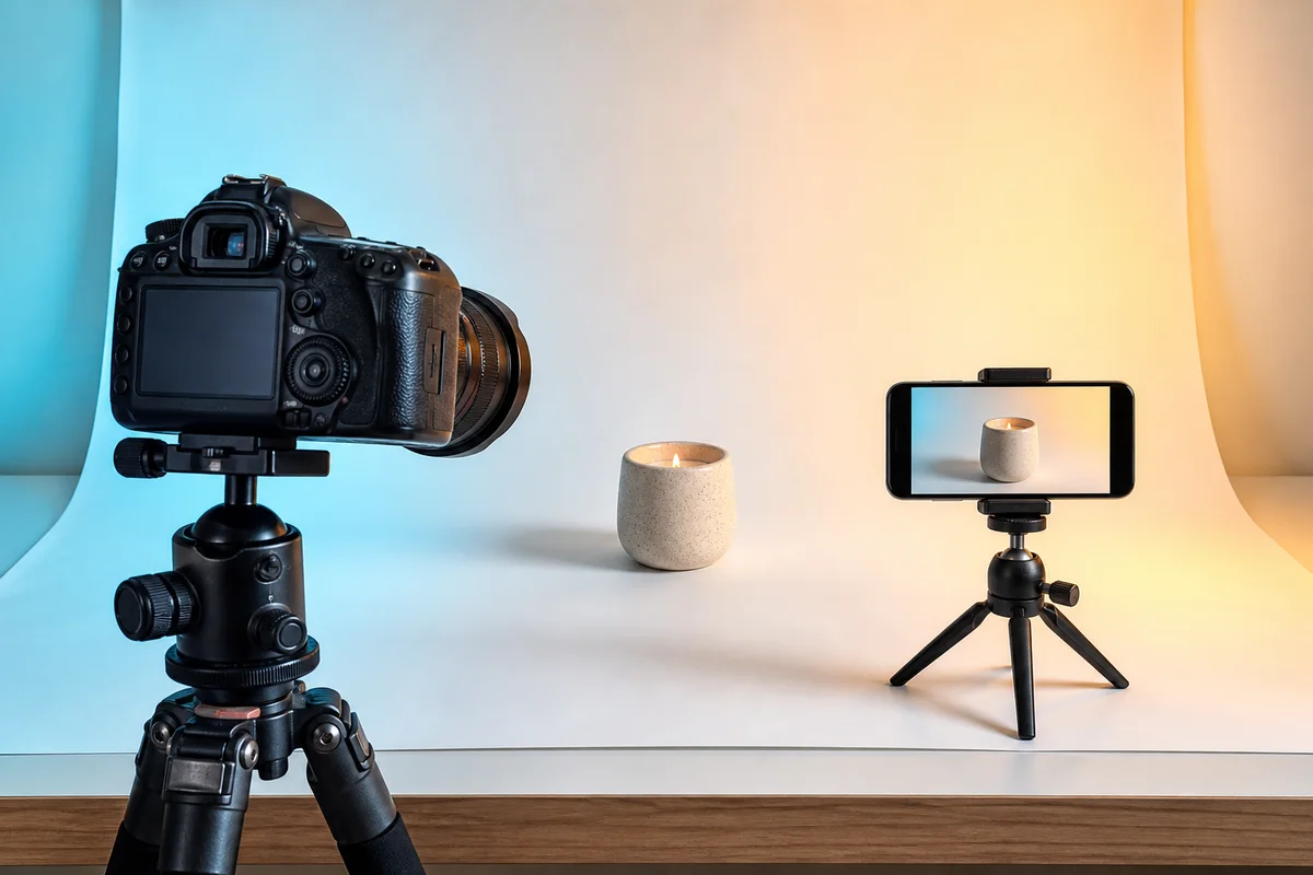 AI czy fotograf: kiedy studio AI wystarczy sklepowi MŚP
